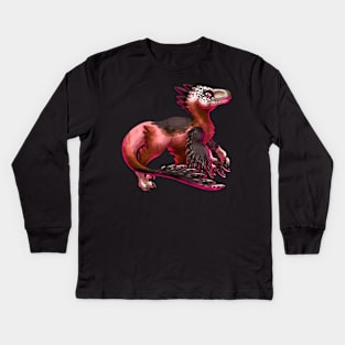 Utahraptor Kids Long Sleeve T-Shirt